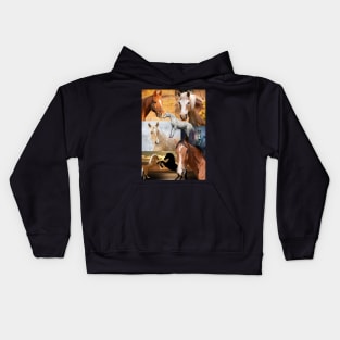 The power animal - horse Kids Hoodie